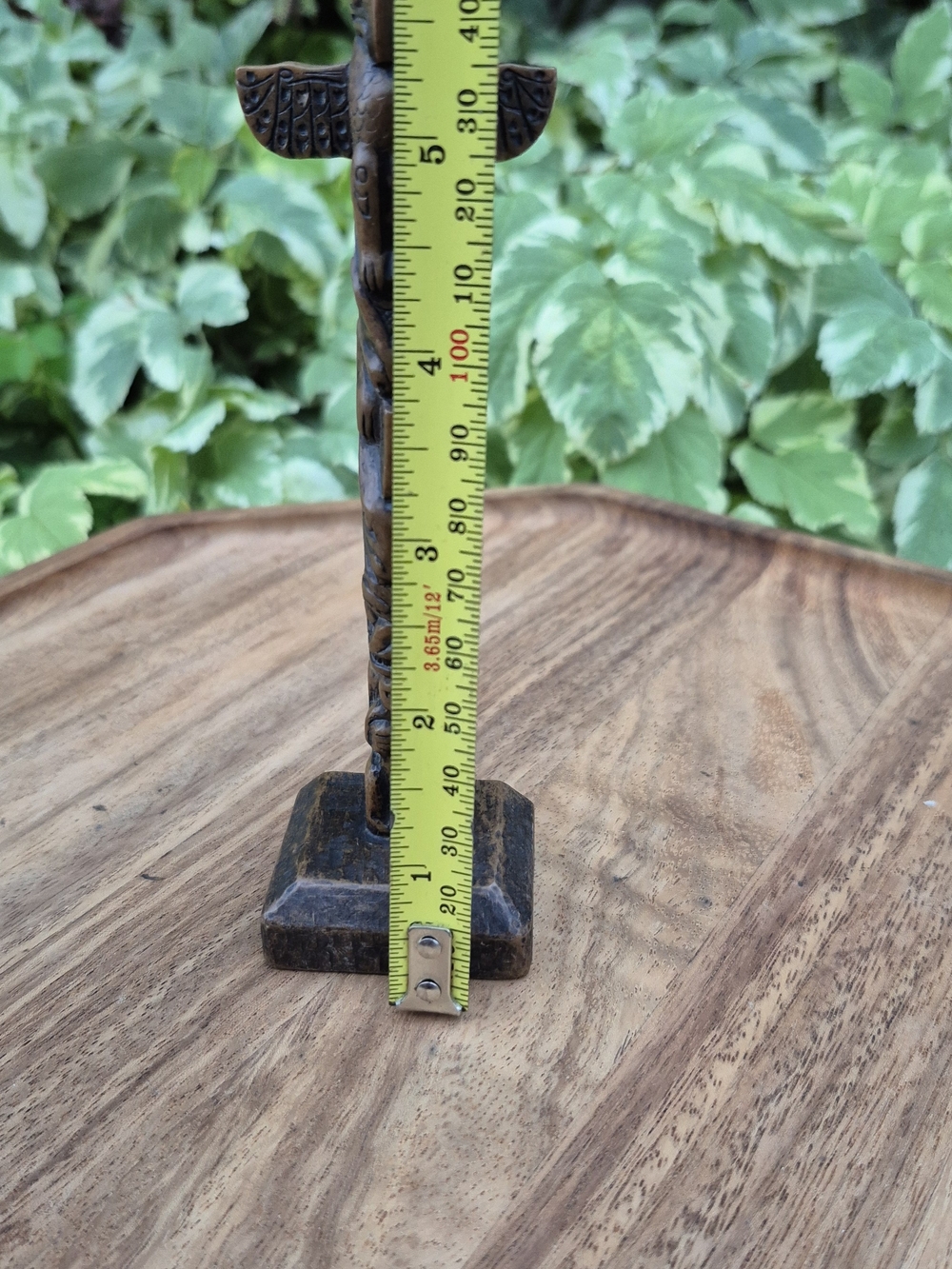 Vintage Boma Canada Totem Pole Figurine 6.5" Faux Wood Resin Souvenir - Picture 12 of 14